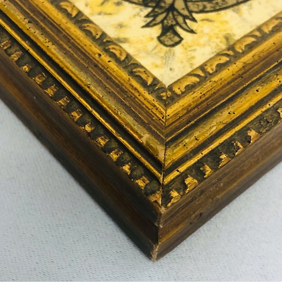 Vintage Gold Wood Glass Framed Prints Baroque Victorian - Picture 8 of 16